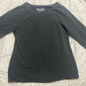 Hanes Women's Classic Black Long Sleeve Tee